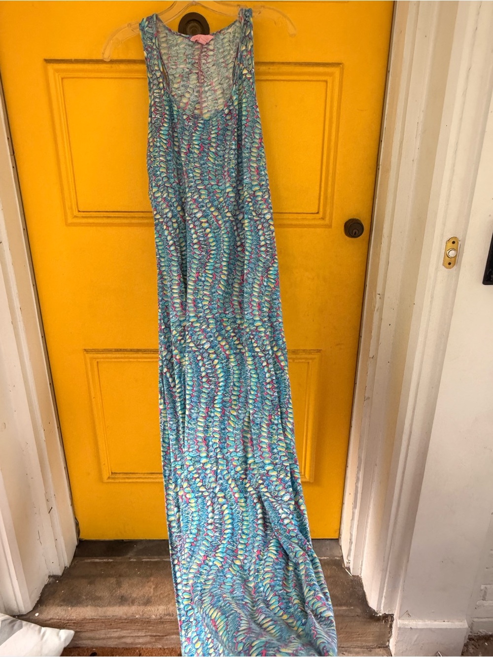 Lilly Pulitzer Blue Multi-Color Maxi Dress